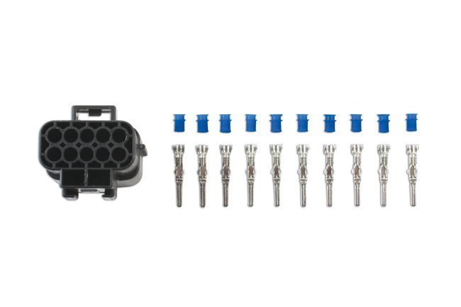 KIT DE CONECTORES MACHO DE 10 PINOS AMP ECONOSEAL SÉRIE J, 44 PEÇAS
