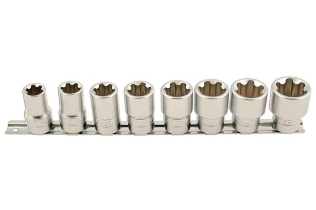 CONJUNTO DE CHAVE DE CAIXA TORX® PLUS 1/2"D 8PC