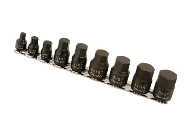 CONJUNTO DE IMPACTO DE PERFIL BAIXO 1/4"D, 3/8"D 9PC - Image 2