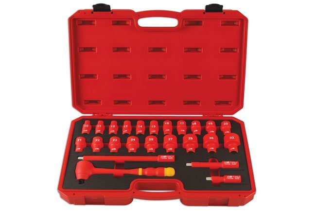 CONJUNTO DE CHAVE DE CAIXA ISOLADA 1/2"D 24PC