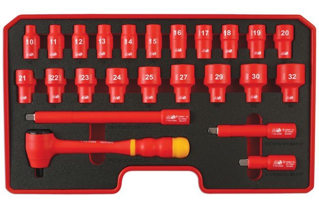 CONJUNTO DE CHAVE DE CAIXA ISOLADA 1/2"D 24PC - Image 3