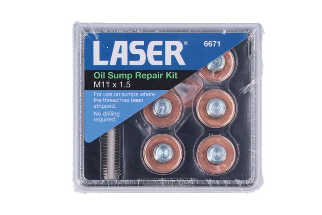 KIT DE REPARAÇÃO DE ROSCA DO TAMPÃO DO CÁRTER M11 X 1,5 - Image 4