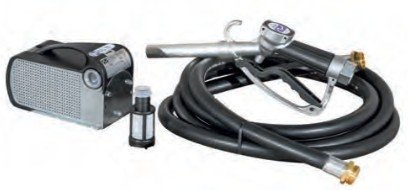 KIT TRANSFEGA DIESEL LIGHT TECH 12V 40L/MIN PISTOLA MANUAL MANGUEIRA 4M