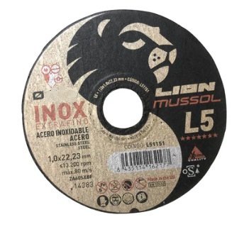 DISCO CORTE EXTRAFINO INOX 125X1 LION