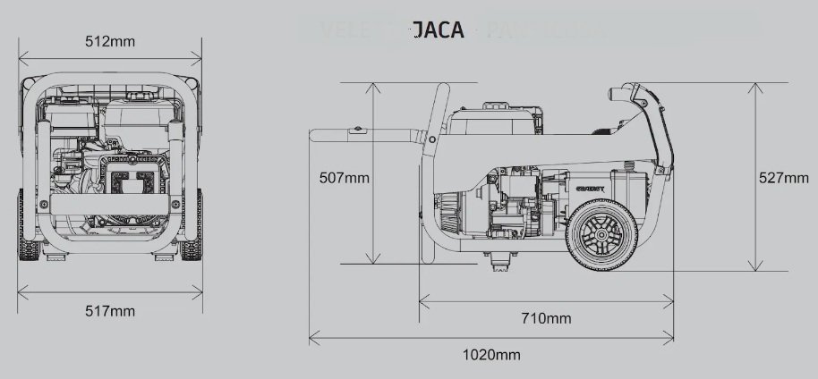 Gerador Gasolina Jaca 3,3kw - Image 3