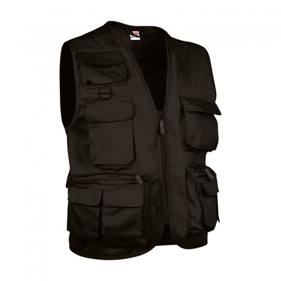 COLETE MULTIBOLSOS SARJA POL/ALG XL PRETO