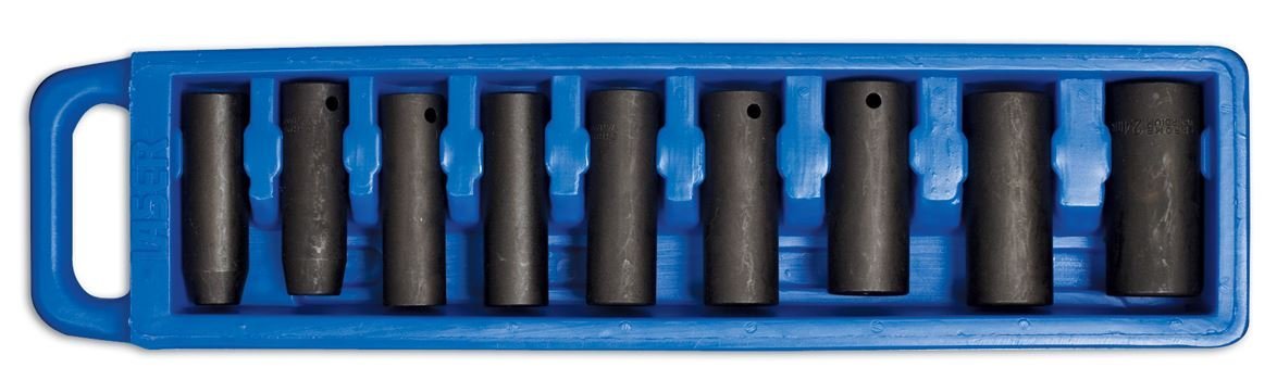 CONJUNTO DE CHAVE DE CAIXA DE IMPACTO LONGA 1/2"D 9PC