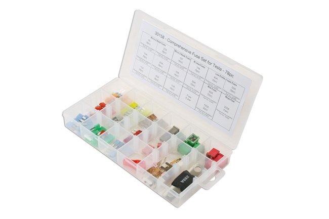 CONJUNTO COMPLETO DE FUSÍVEIS PARA TESLA (78 PEÇAS)