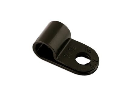 CLIP DE NYLON PRETO 4,8 MM, PACOTE COM 100 UNIDADES