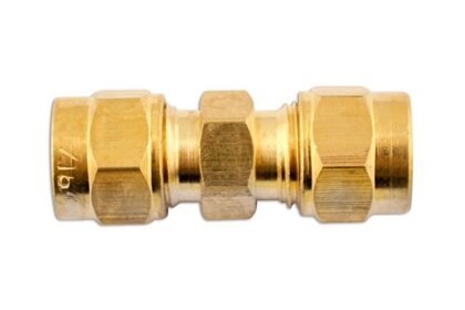CONEXÃO RETA DE LATÃO 3/16" (PACOTE COM 10 UNIDADES)