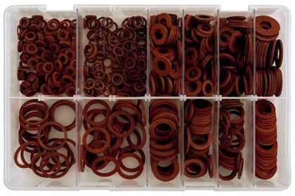 ANILHAS DE FIBRA IMPERIAL SORTIDAS, 610 PEÇAS