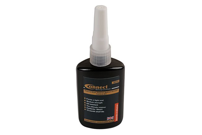RETENTOR DE BUCHA E MANGA DE MÉDIA RESISTÊNCIA C601 VERDE 50ML 1 UNIDADE