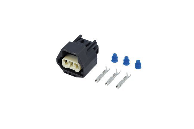CONECTOR FÊMEA DE 3 PINOS PARA SENSOR DE POSIÇÃO DO COMANDO DE VÁLVULAS ELÉTRICO VOLVO (14 PEÇAS)