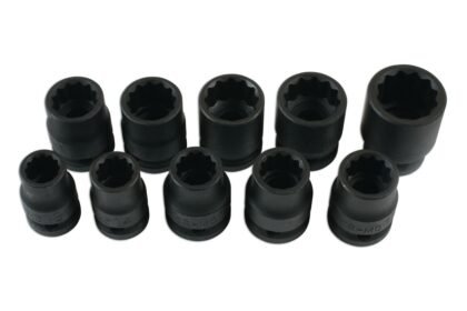 CONJUNTO DE CHAVE DE CAIXA DE IMPACTO 1/2"D 10PC