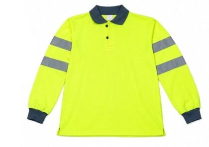 POLO CARDADO M/COMPRIDA ALTA VISIBILIDADE AZUL/AM ALG280GRS T.XL
