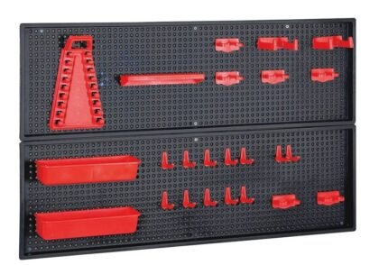 Painel De Parede Em PVC 800x500mm Com Suportes Para Ferramentas