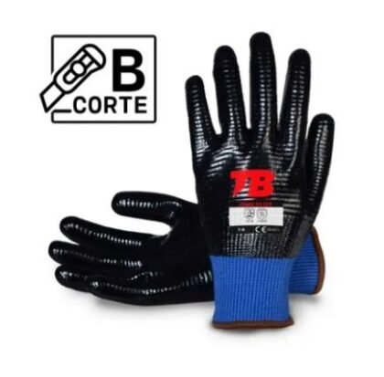 LUVA PROT CORTE TOTALMENTE REVESTIDA NITRILO TDM B REF.760AZ U3 CUT T.10